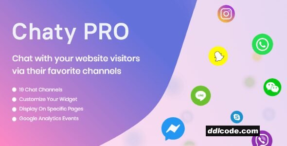 Chaty Pro - WordPress Chat Plugin