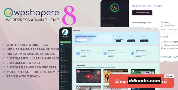 WPShapere - Wordpress Admin Theme