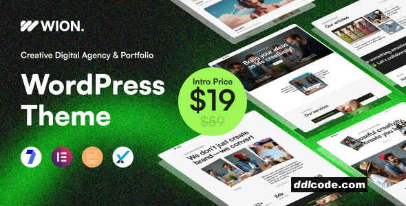 Wion - Creative Agency & Portfolio WordPress Theme