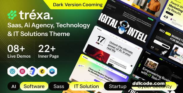 Trexa - Saas, Ai Agency, Technology & IT Solutions WordPress Theme