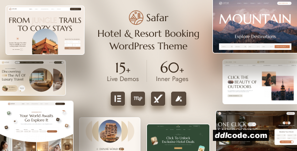Safar - Hotel & Resort Booking WordPress Theme