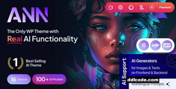 AI ANN - AI Generator & AI Agency WordPress Theme