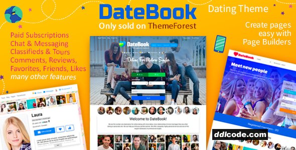DateBook - Multilingual Feature-Rich Dating WordPress Theme