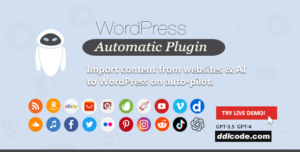 WordPress Automatic Plugin - AI content generator and auto poster plugin