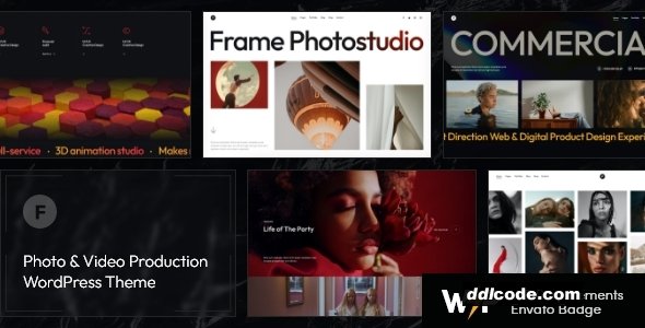 Frame - Photo & Video Production WordPress Theme + AI