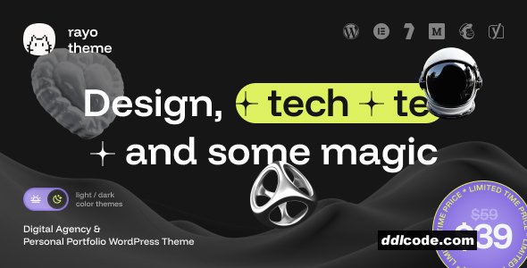Rayo - Digital Agency & Personal Portfolio WordPress Theme