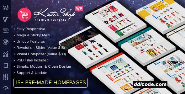 KuteShop - Fashion, Electronics & Marketplace Elementor WooCommerce Theme (RTL Supported)