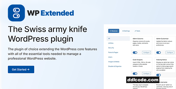 WP Extended PRO - The Ultimate WordPress Toolkit