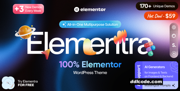 Elementra - 100% Elementor WordPress Theme
