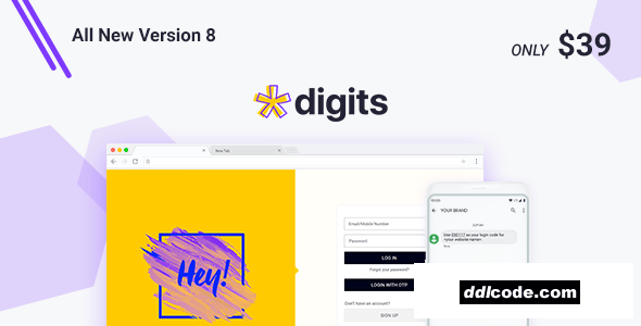 Digits - WordPress Mobile Phone Number OTP Signup and Login Form
