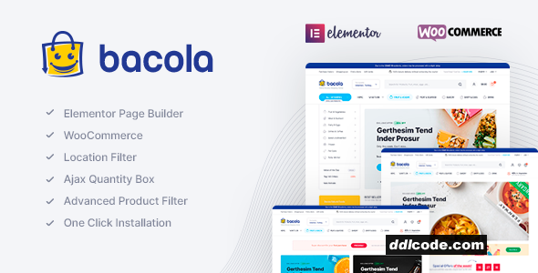 Bacola - Grocery Store and Food eCommerce Theme