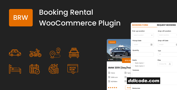 BRW - Booking Rental Plugin WooCommerce