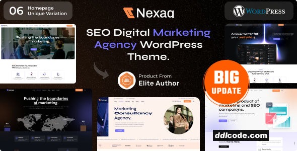 Nexaq - Digital Marketing Agency WordPress Theme