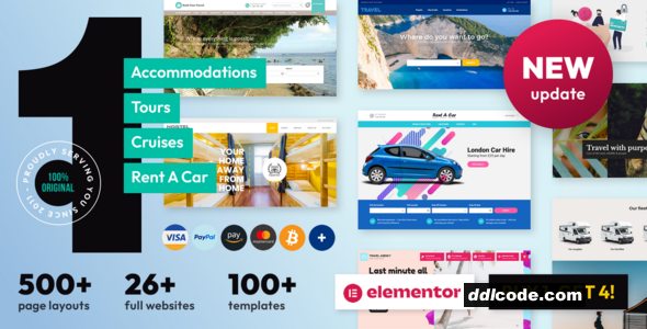 Book Your Travel - Online Booking WordPress Theme
