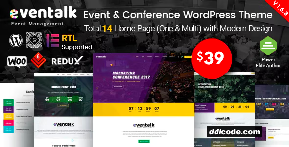 EvnTalk - Event Conference WordPress Theme