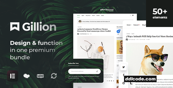Gillion - Multi-Concept Blog/Magazine & Shop WordPress AMP Theme