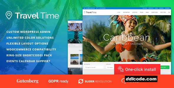 Travel Time - Tour and Hotel WordPress Theme