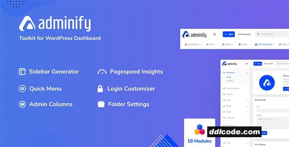 WP Adminify Premium - WordPress Custom Dashboard Plugin