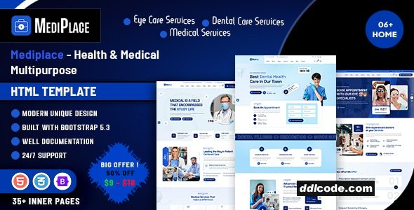 Mediplace - Health & Medical Multipurpose HTML Template
