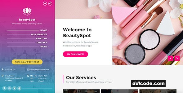 BeautySpot - Beauty Salon WordPress Theme