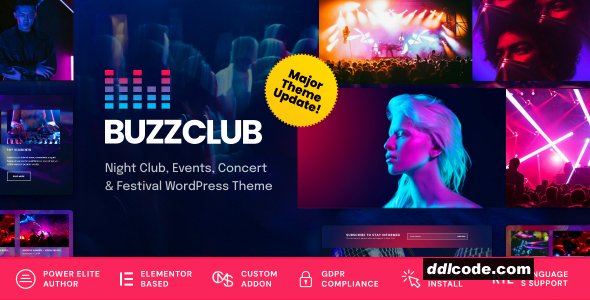 Buzz Club - Night Club, DJ & Music Festival Event WordPress Theme