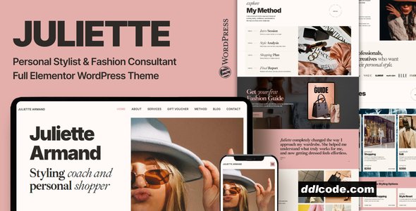 Juliette - Personal Stylist & Fashion Consultant WordPress Theme