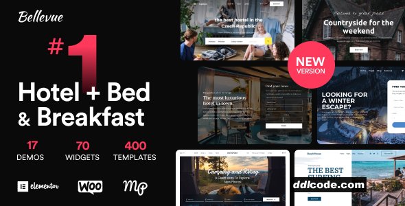 Bellevue - Hotel + Bed and Breakfast Booking Calendar Theme