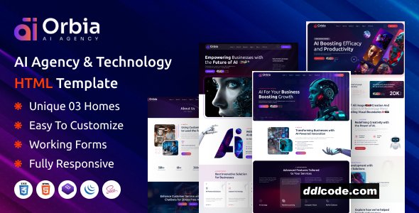 Orbia - AI Agency & Technology HTML Template