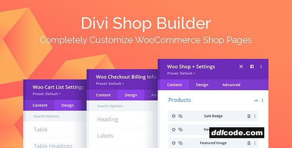 Divi Shop Builder For WooCommerce