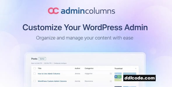 Admin Columns Pro
