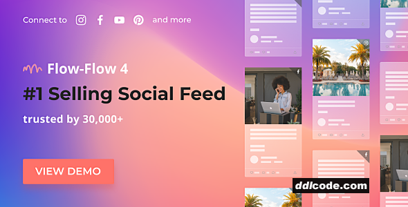 Flow-Flow – Social Media Stream for WordPress