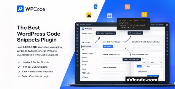 WPCode PRO - Code Snippets Plugin