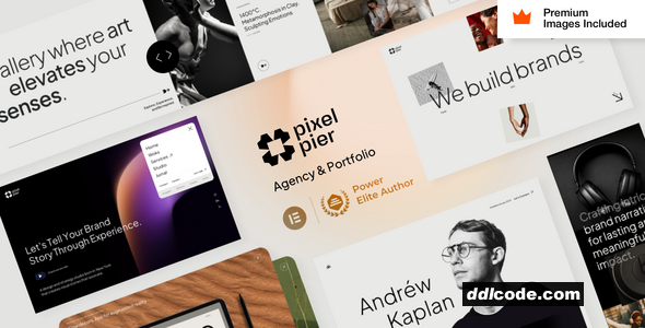 Pixelpiernyc - Portfolio Freelancer WordPress Theme