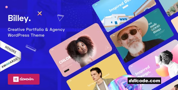 Billey - Creative Portfolio & Agency Elementor WordPress Theme
