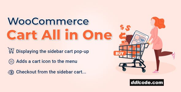 WooCommerce Cart All in One - One click Checkout - Sticky|Side Cart
