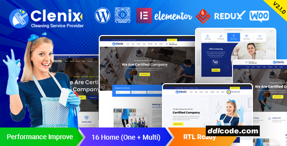 Clenix - Cleaning Services WordPress Theme