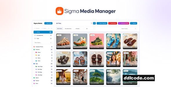 Sigma Media Manager - WordPress Media Library Organizer
