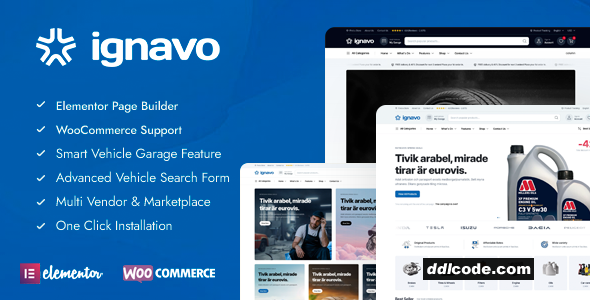 Ignavo - Auto Parts WooCommerce Theme