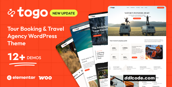 Togo - Tour Booking & Travel WordPress Theme