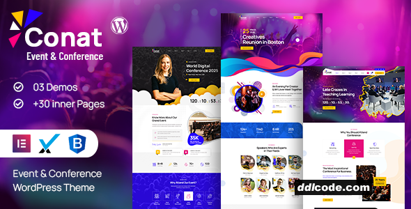 Conat - Event & Conference WordPress Theme + RTL Ready