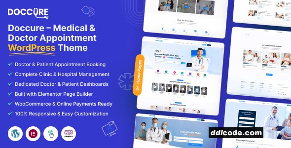 Doccure - Doctor Appointment Booking and Clinic Management WordPress Theme
