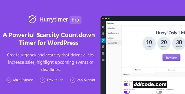 HurryTimer Pro WordPress Plugin