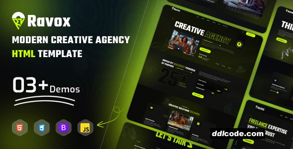 Ravox - Modern Creative Agency HTML Template