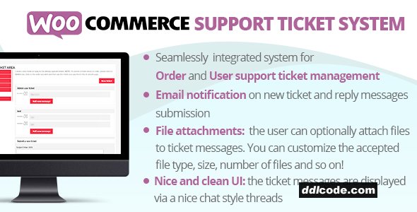 WooCommerce Support Ticket System