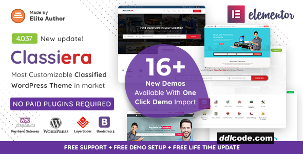 Classiera - Classified Ads WordPress Theme