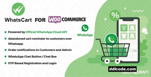 WhatsCart - Whatsapp Abandoned Cart Recovery, Order Notifications, Chat Box, OTP for WooCommerce