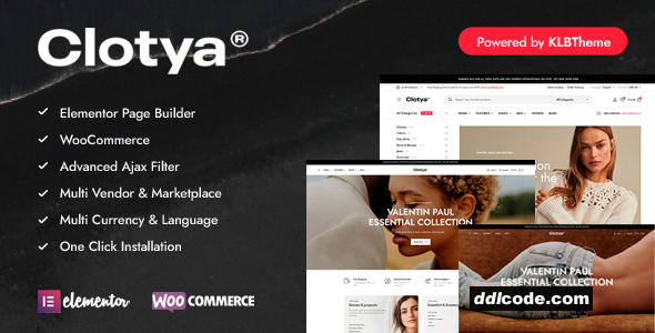 Clotya - Fashion Store eCommerce Theme