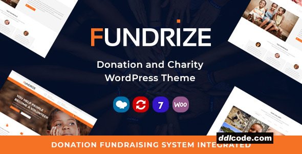 Fundrize - Responsive Donation & Charity WordPress Theme