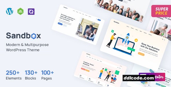 Sandbox - Modern & Multipurpose WordPress Theme