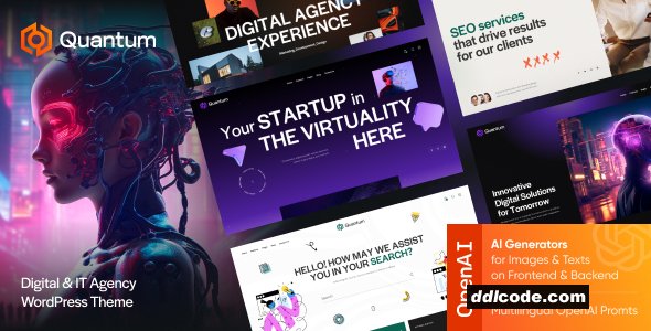 Quantum - Software Technologies Agency WordPress Theme